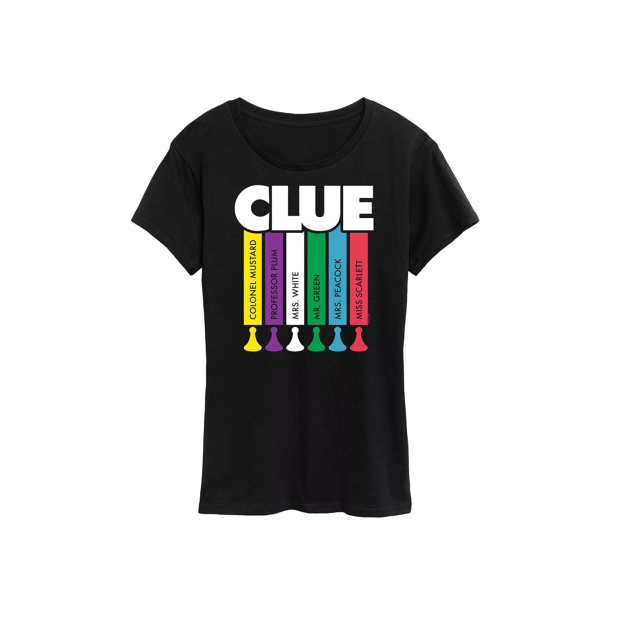 Women's Clue Logo Characters Graphic Tee,  Product Image