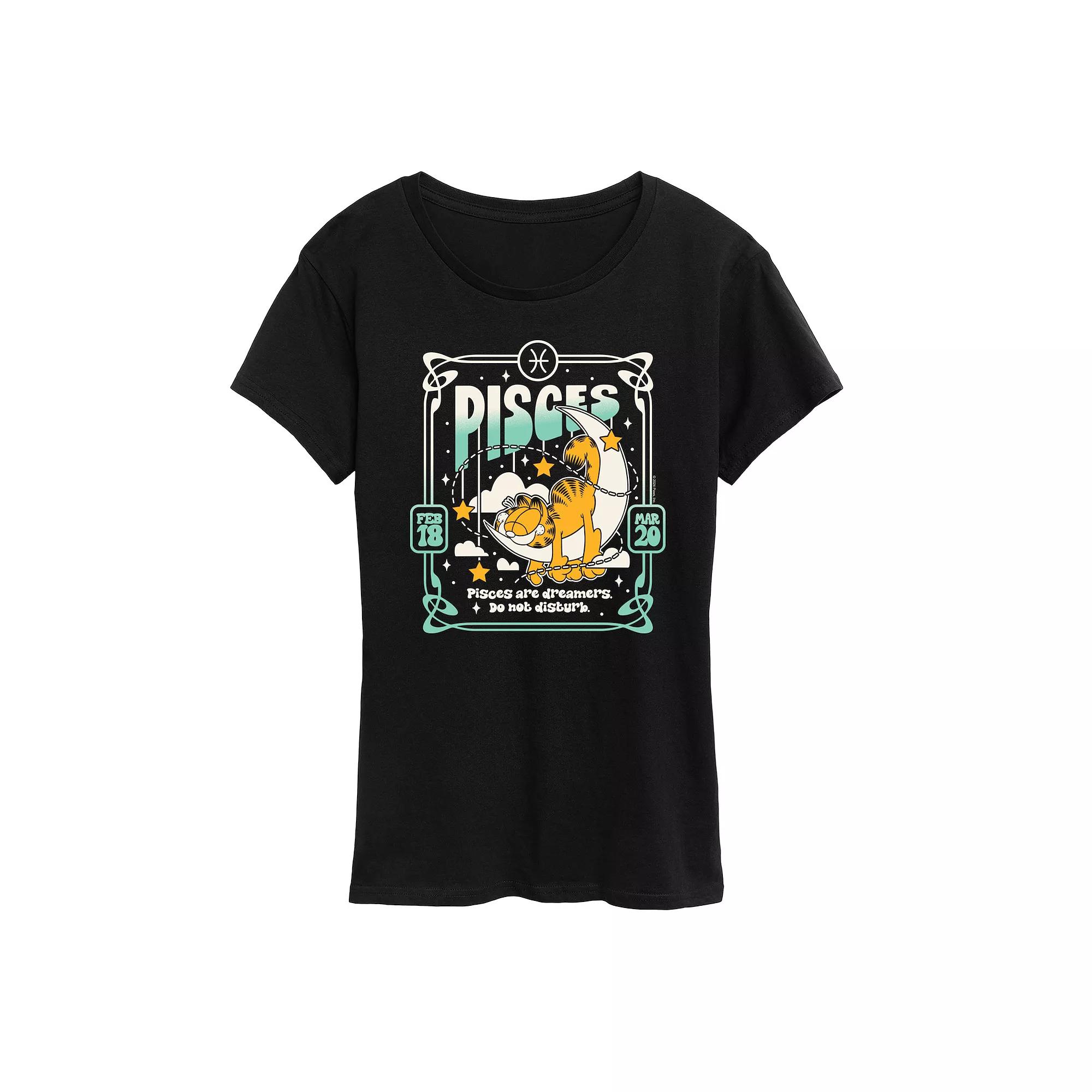 Women's Garfield Pisces Graphic Tee,  Product Image