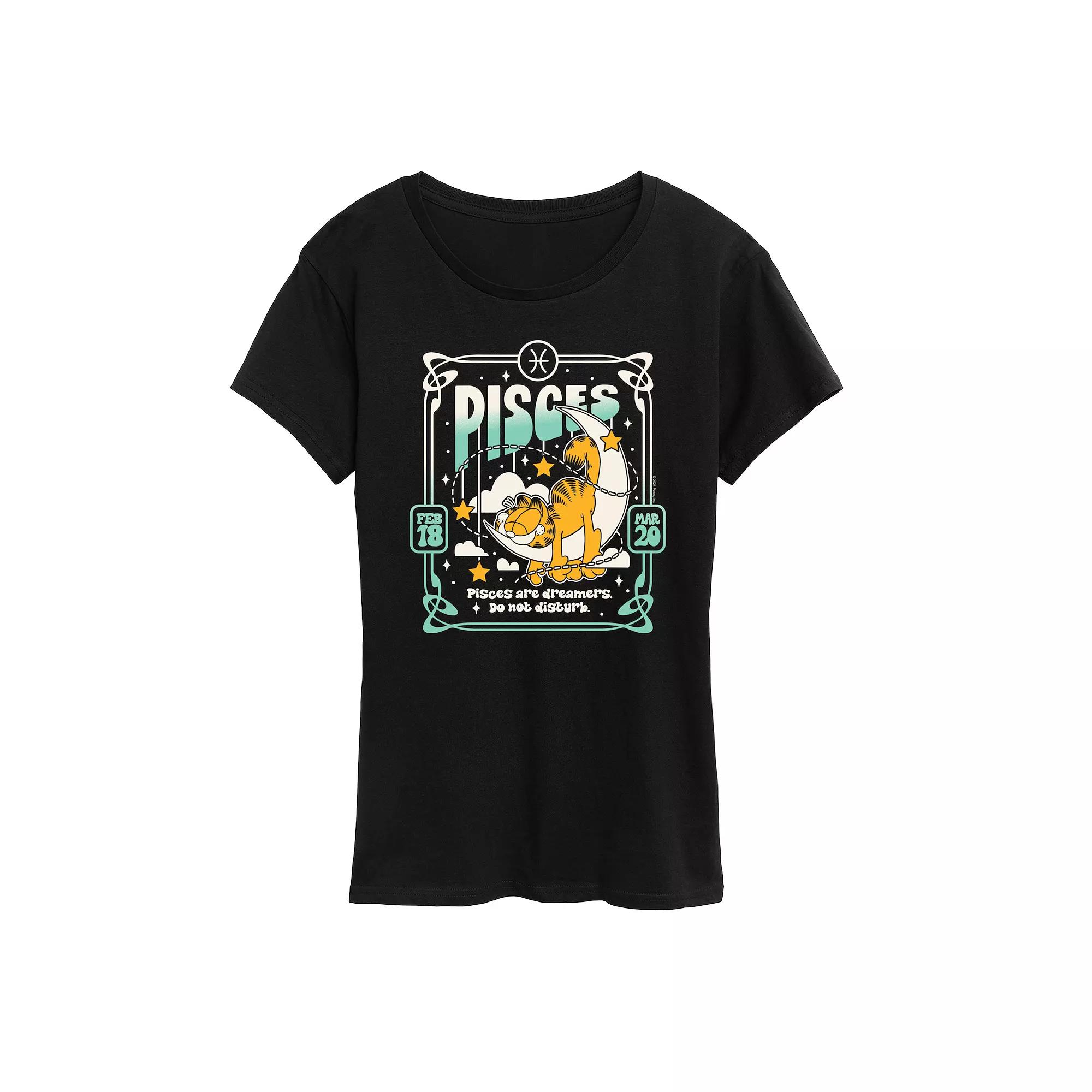 Women's Garfield Pisces Graphic Tee,  Product Image