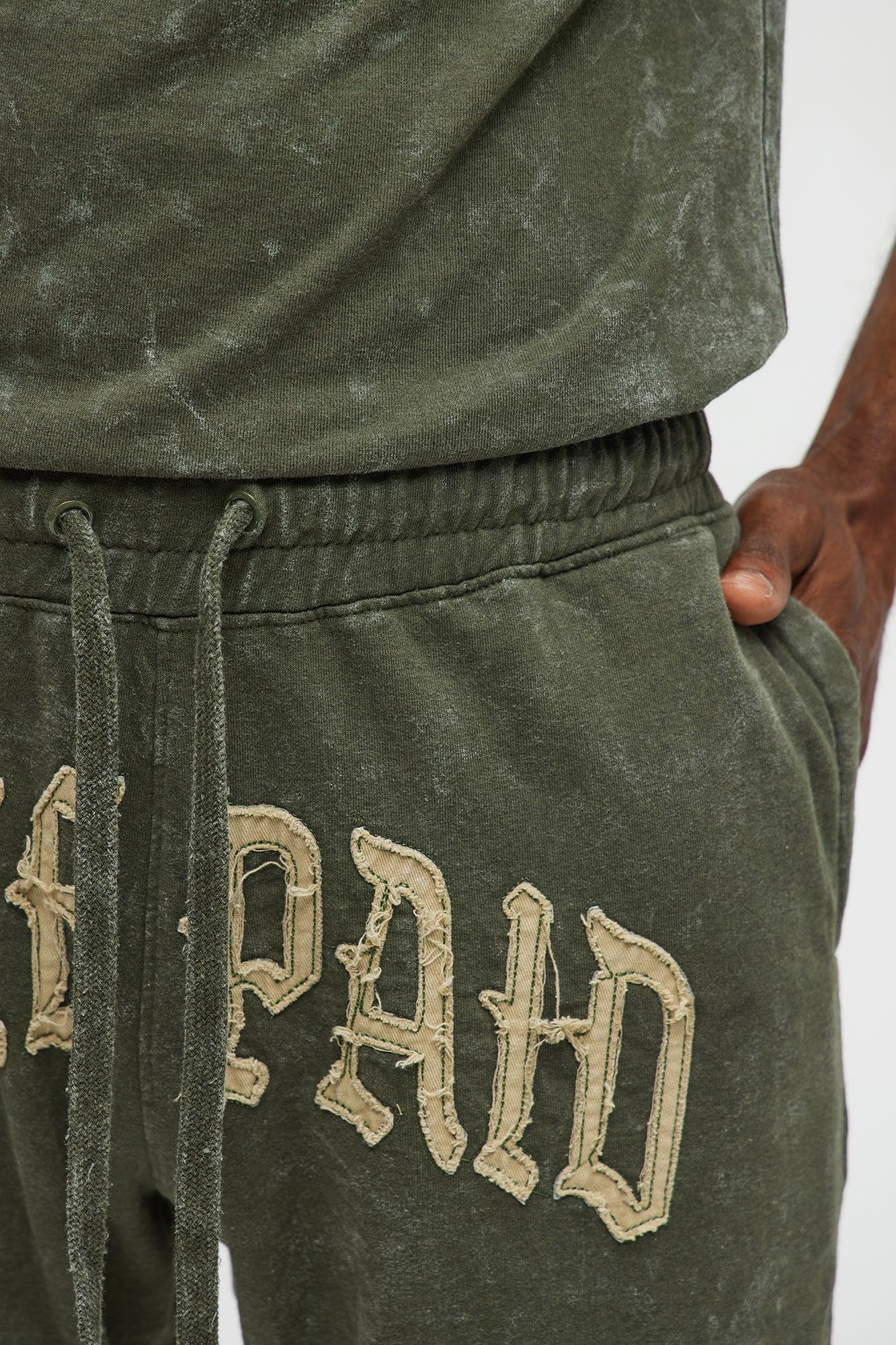 Self Paid Sweatshorts - Olive Male Product Image