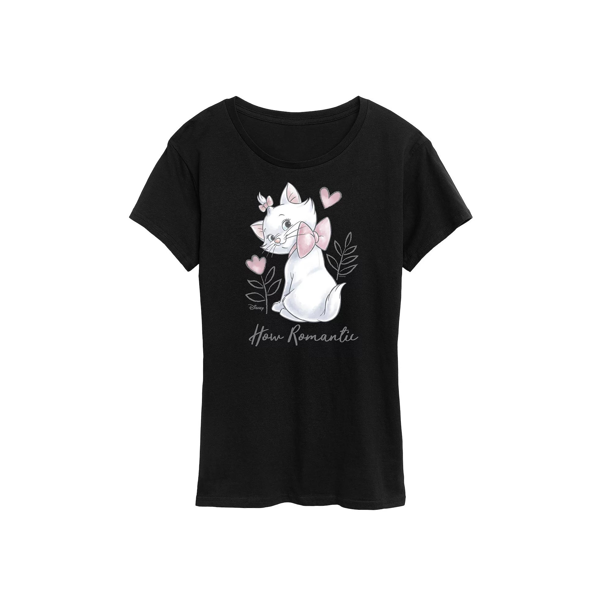 Disney's The Aristocats Women's Romantic Graphic Tee, Girl's,  Product Image