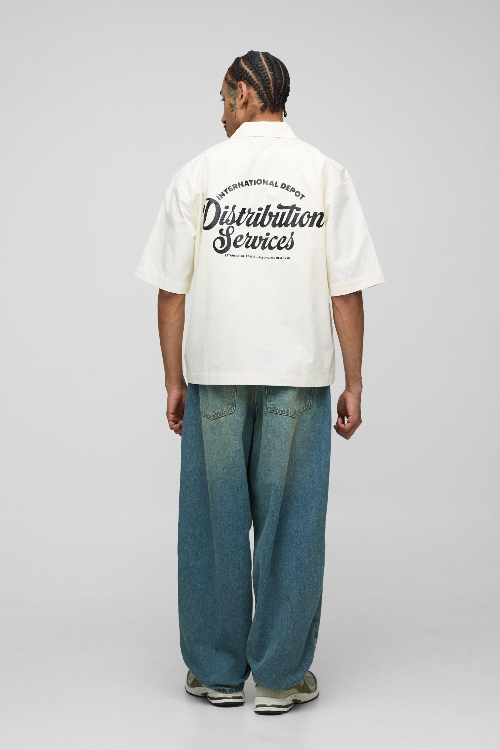 Balloon Fit Antique Tinted Rope Belt Jeans | boohooMAN USA Product Image