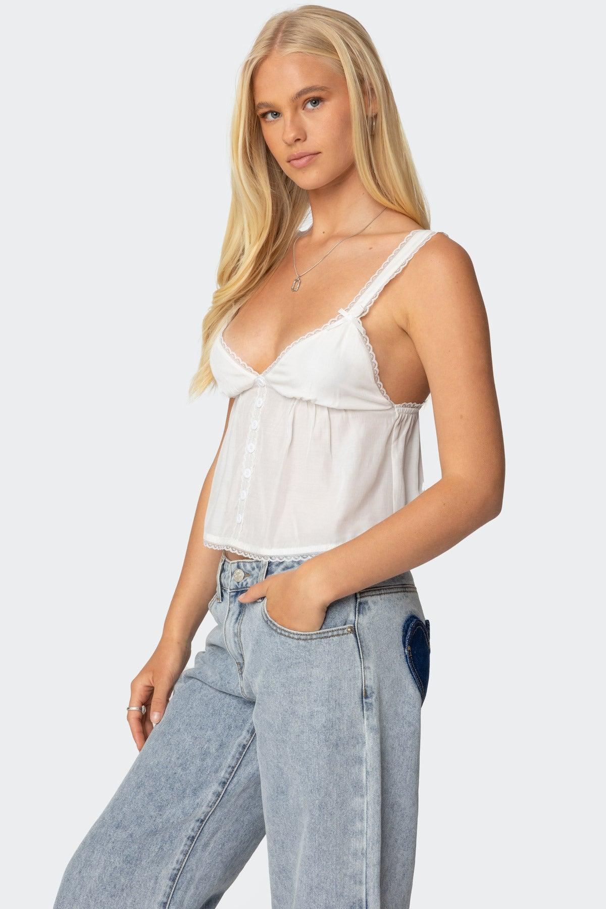 Andea Babydoll Tank Top Product Image