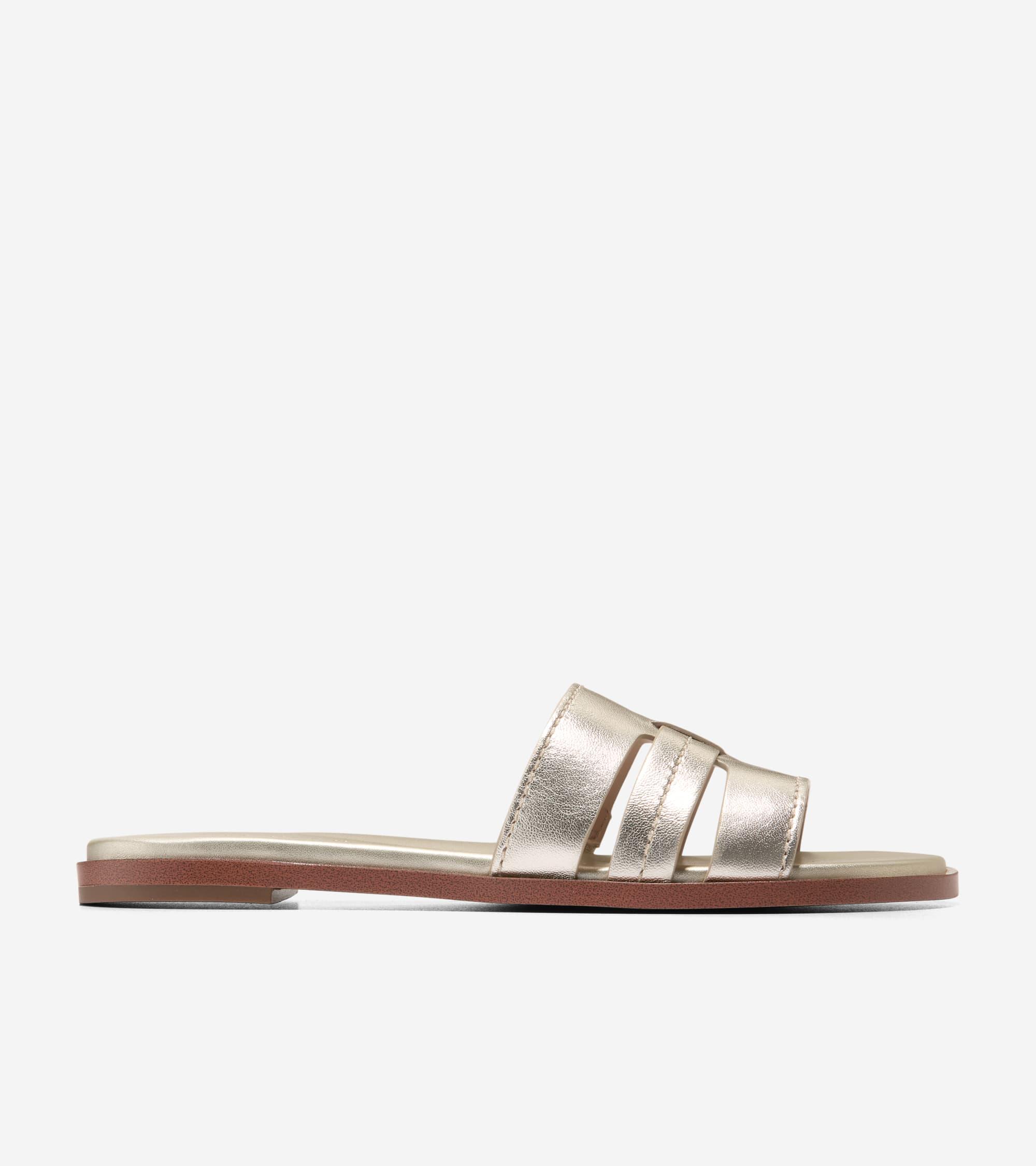 Women's Flynn Slotted Slides in Gold | Cole Haan Product Image