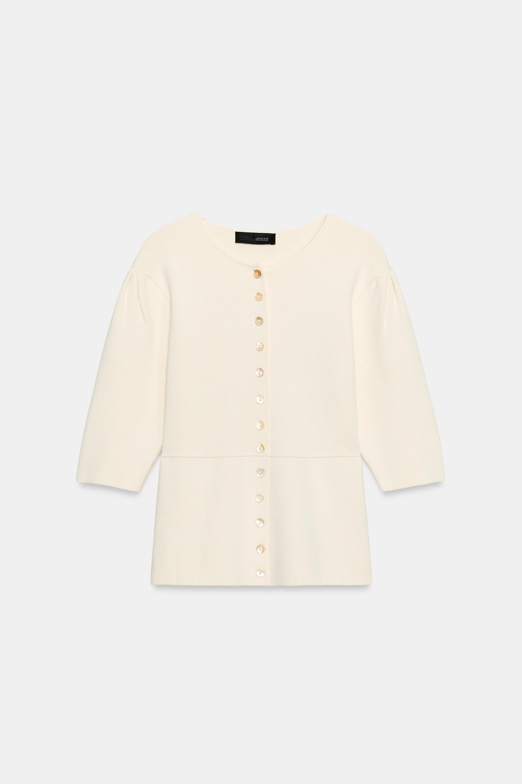 SHORT SLEEVE KNIT CARDIGAN Product Image