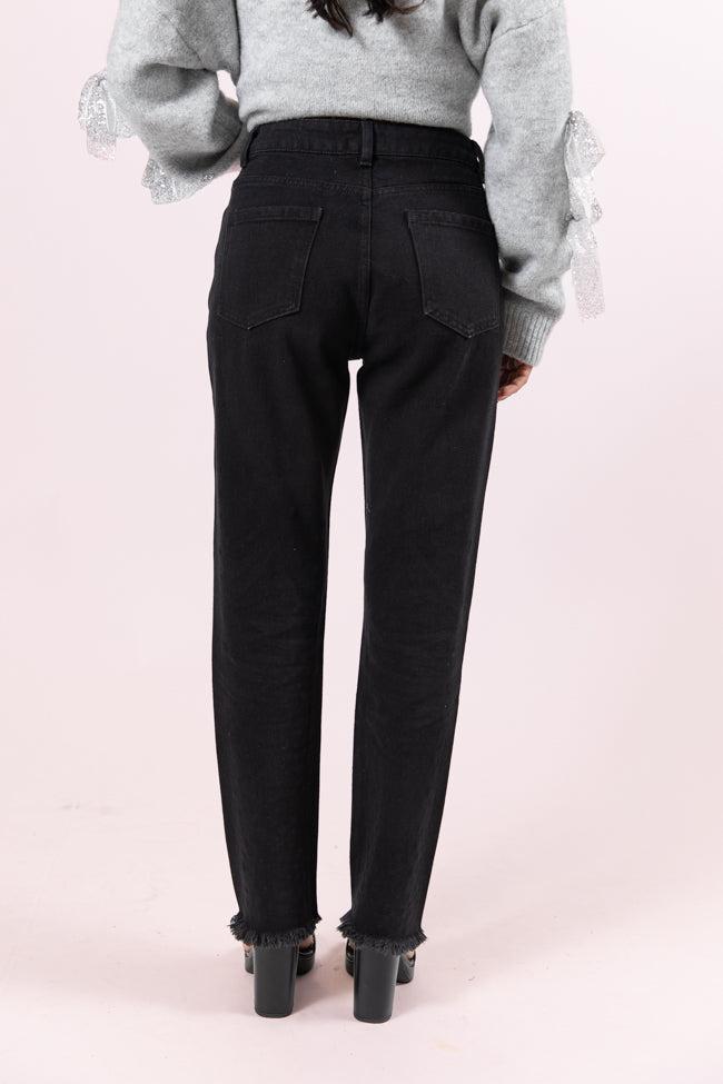 LaDonna Black Rhinestone Detail Jeans FINAL SALE Product Image