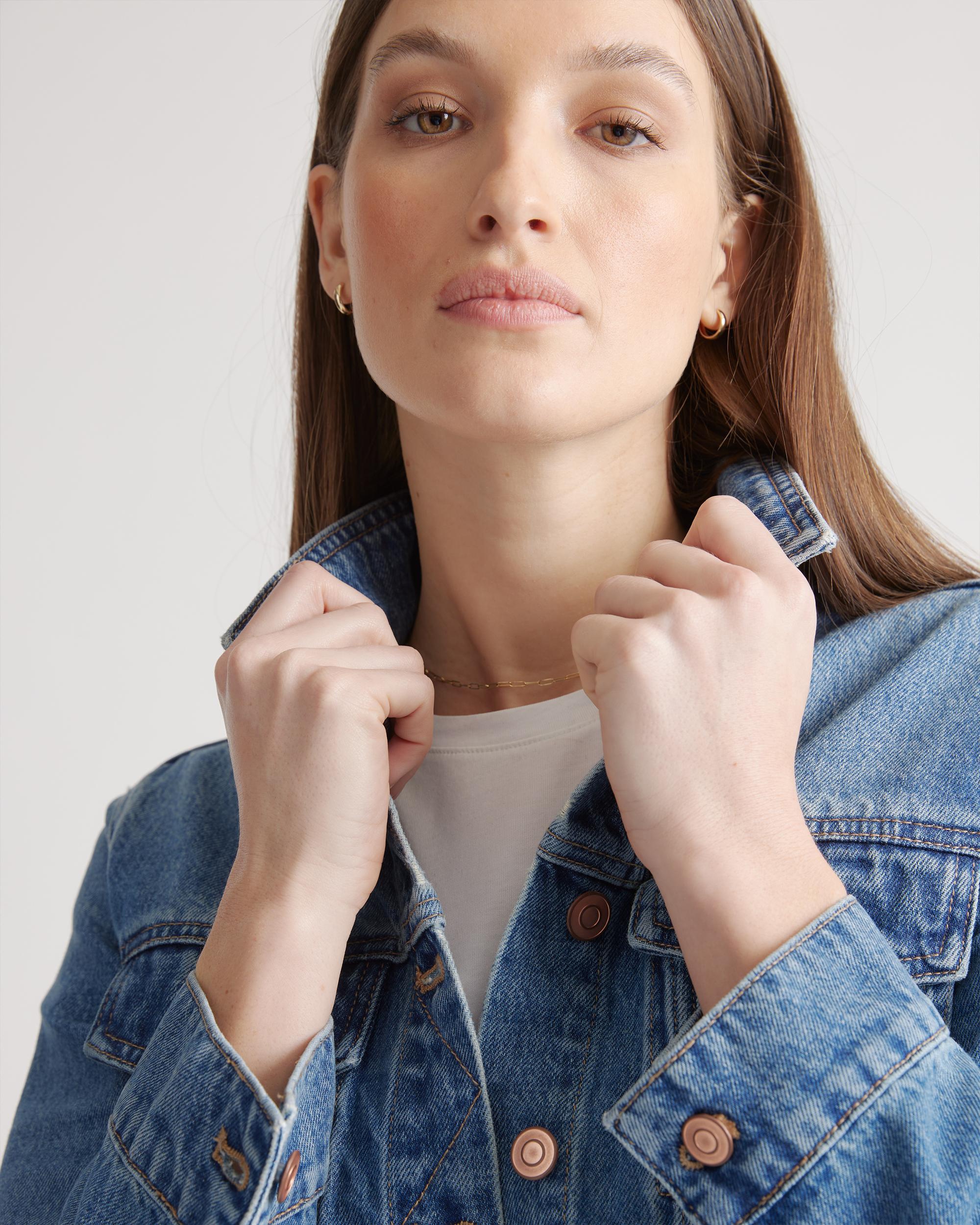 Quince | Women's Denim Jacket Size XS, Cotton Product Image
