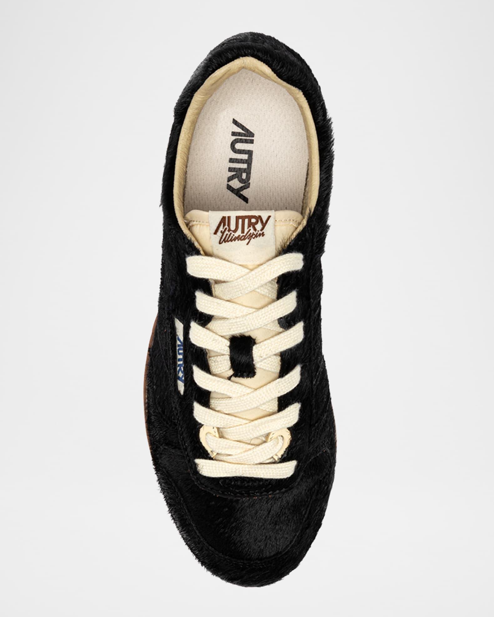 Windspin Pony Hair Retro Trainer Sneakers Product Image