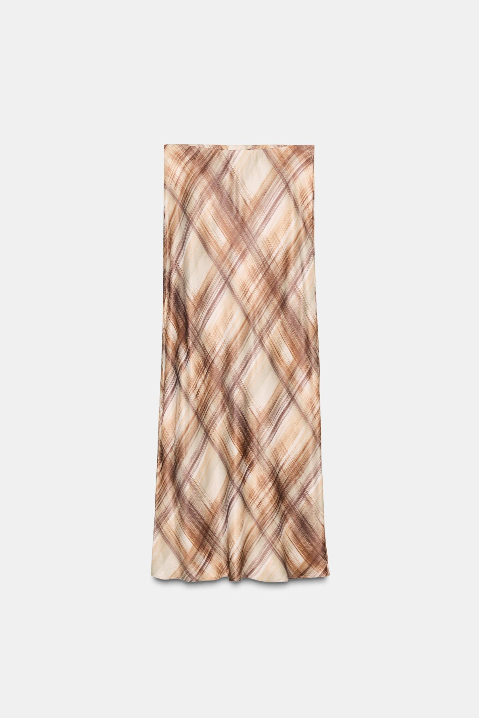 SATIN MIDI SKIRT Product Image