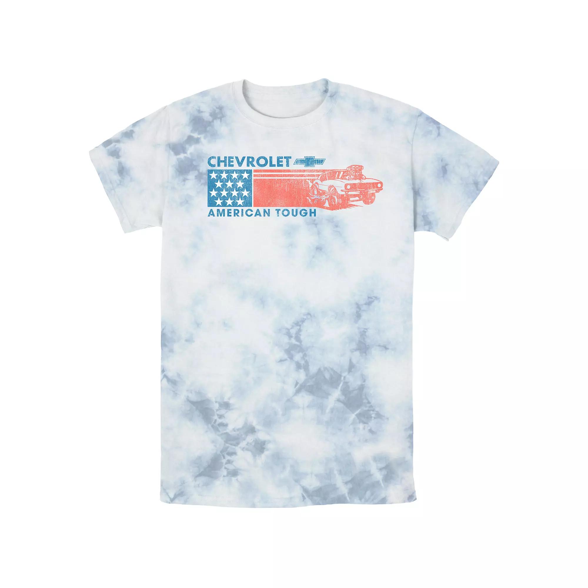 Men's Chevrolet American Tough USA Flag Bombard Wash Graphic Tee,  Product Image