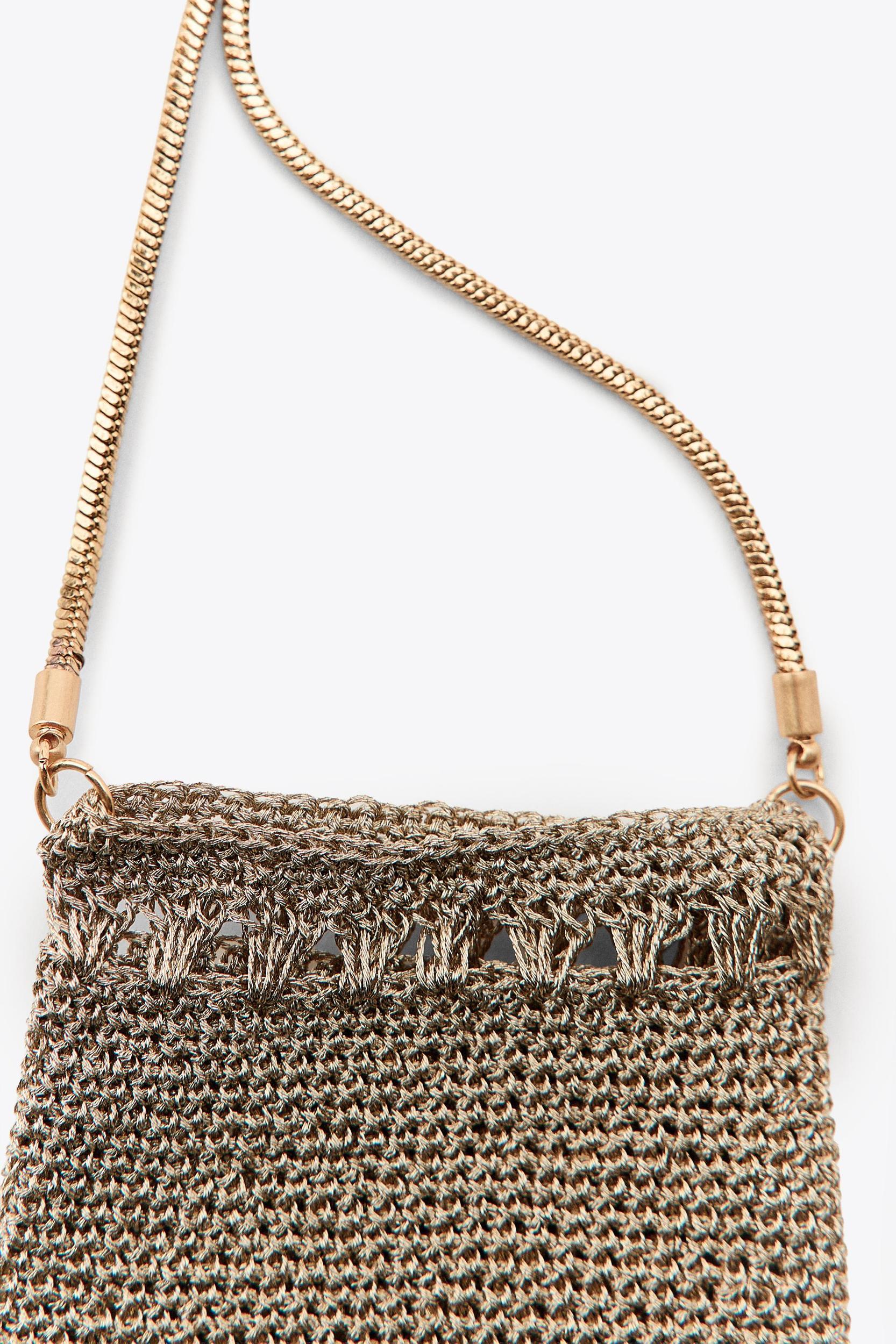 METALLIC MESH FRINGE MINI BAG Product Image