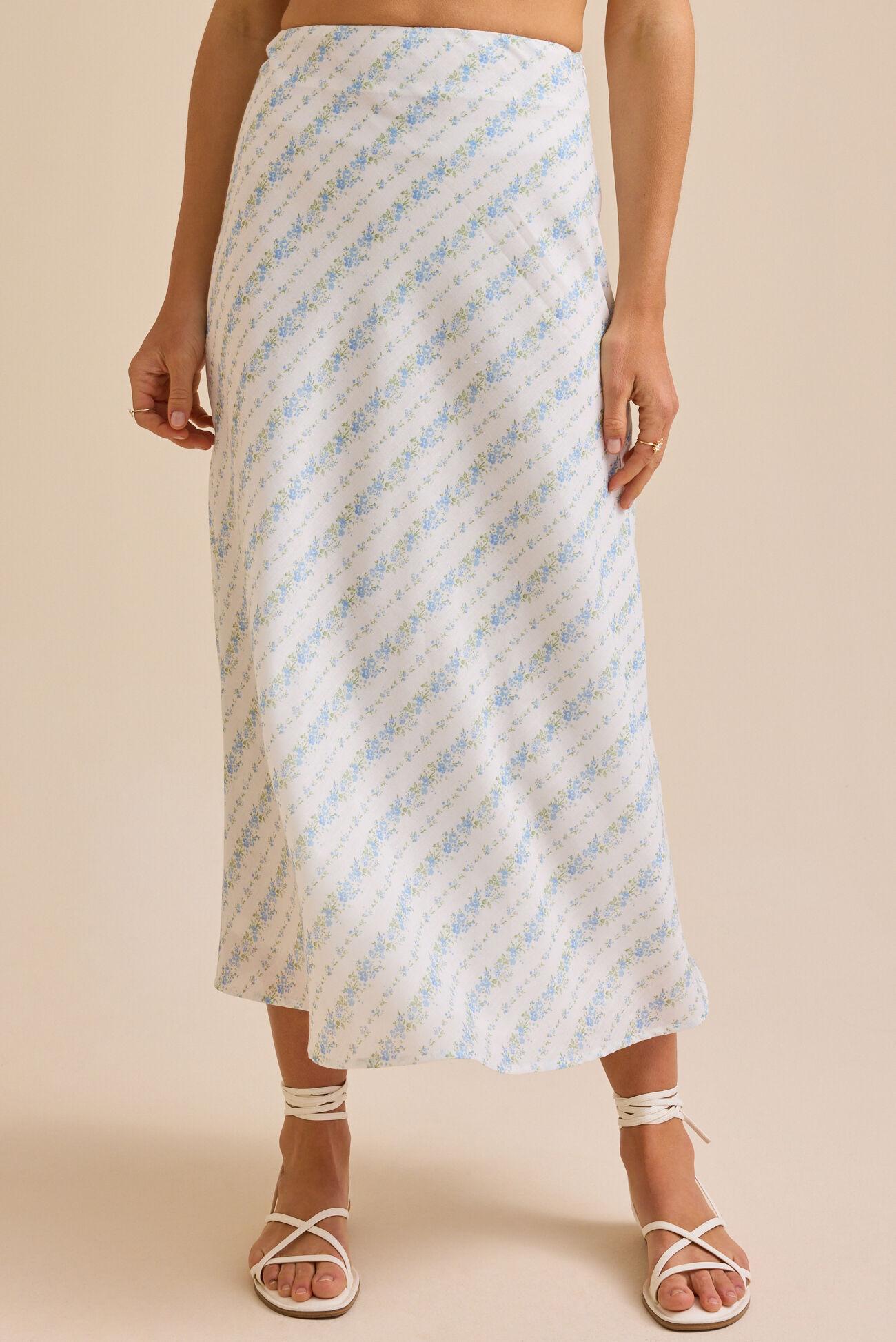 Livia Floral Midi Skirt Product Image