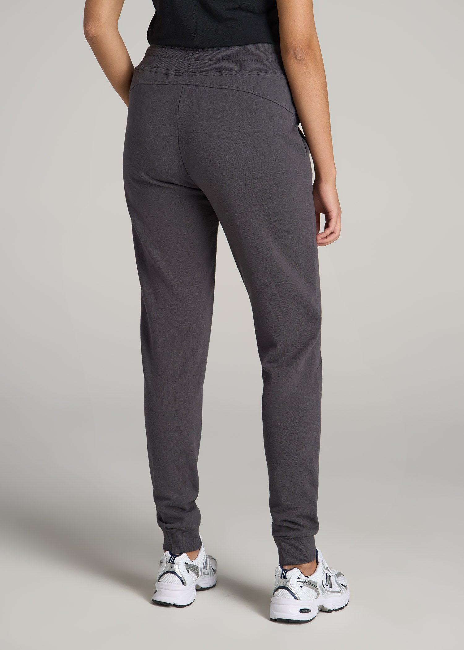 Wearever French Terry Joggers for Tall Women in Charcoal Female Product Image