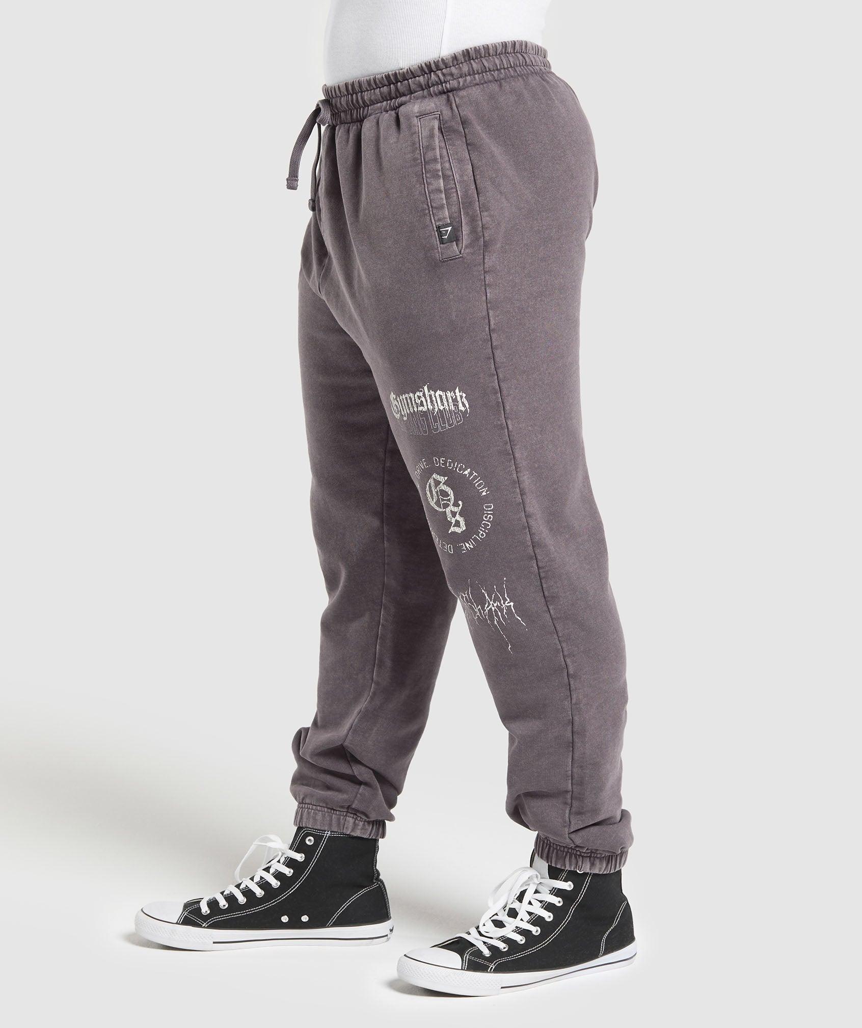 Distressed Graphic Joggers Product Image