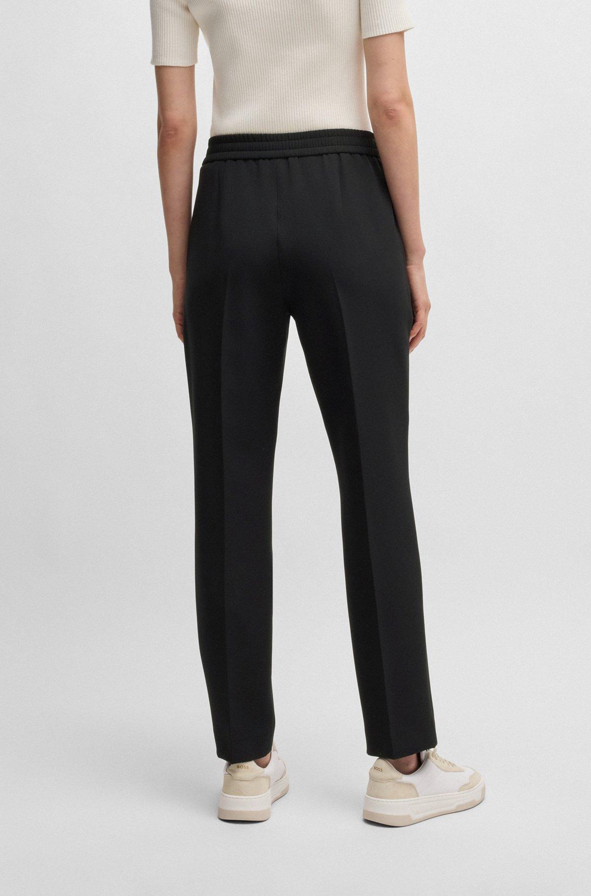 BOSS - Formal trousers in stretch fabric - Black Product Image