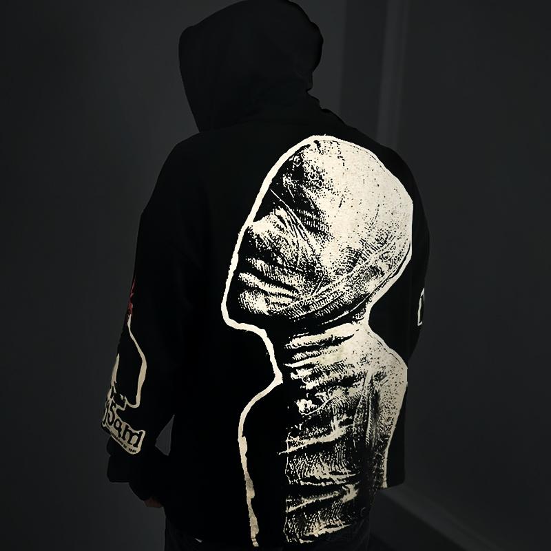 Sopula Mummy Vintage Punk Graphic Hoodie Product Image