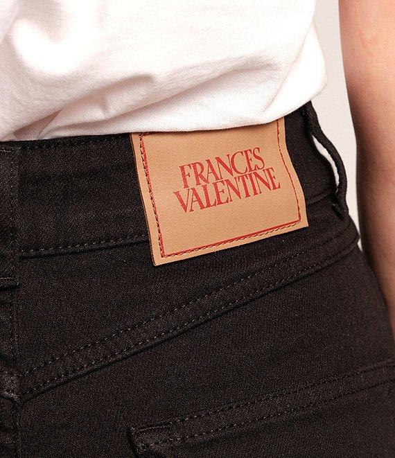 FRANCES VALENTINE Ace Stretch Denim Straight Wide Leg Jeans Product Image