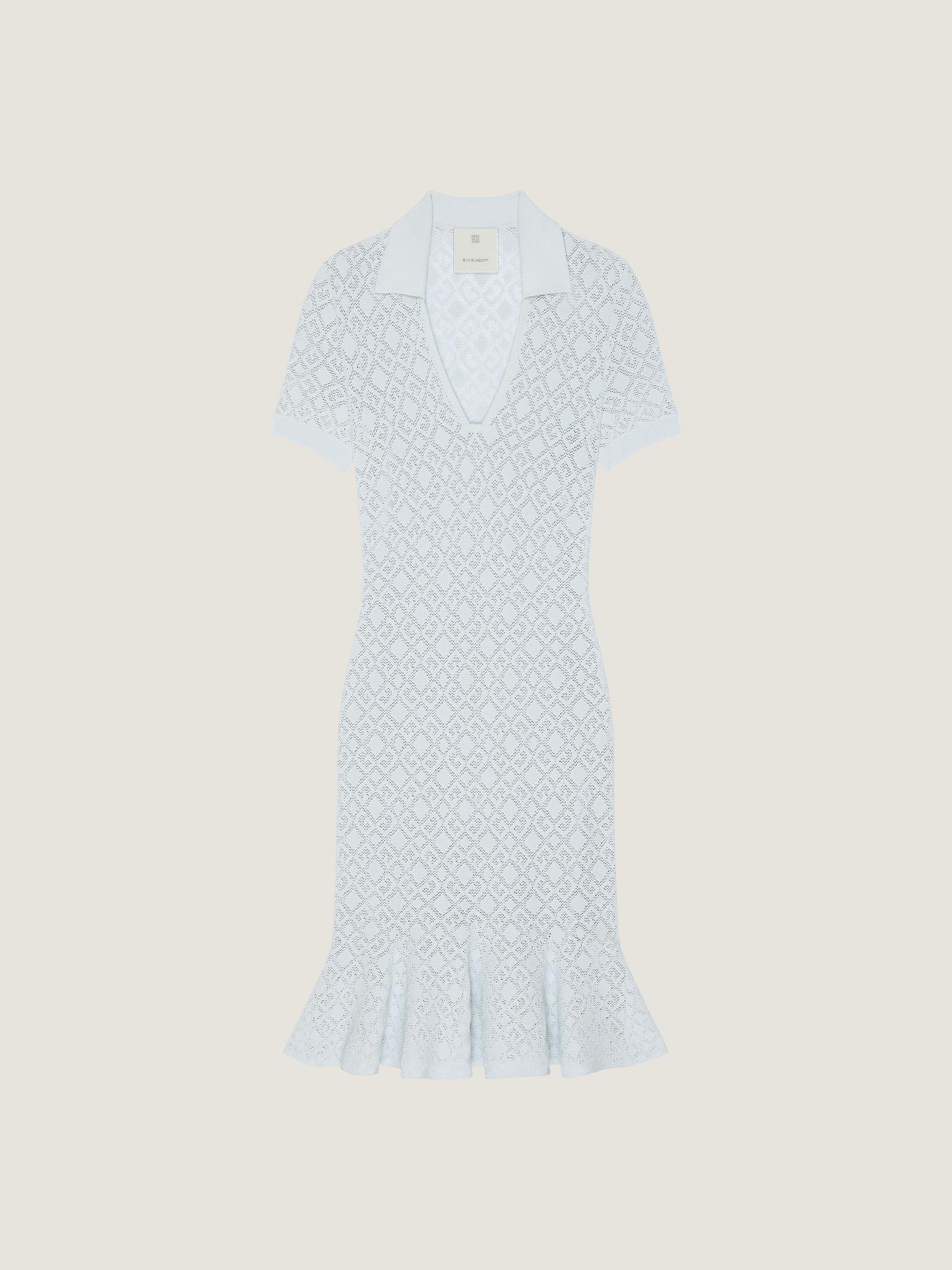 Polo dress in monogram 72 jacquard Product Image