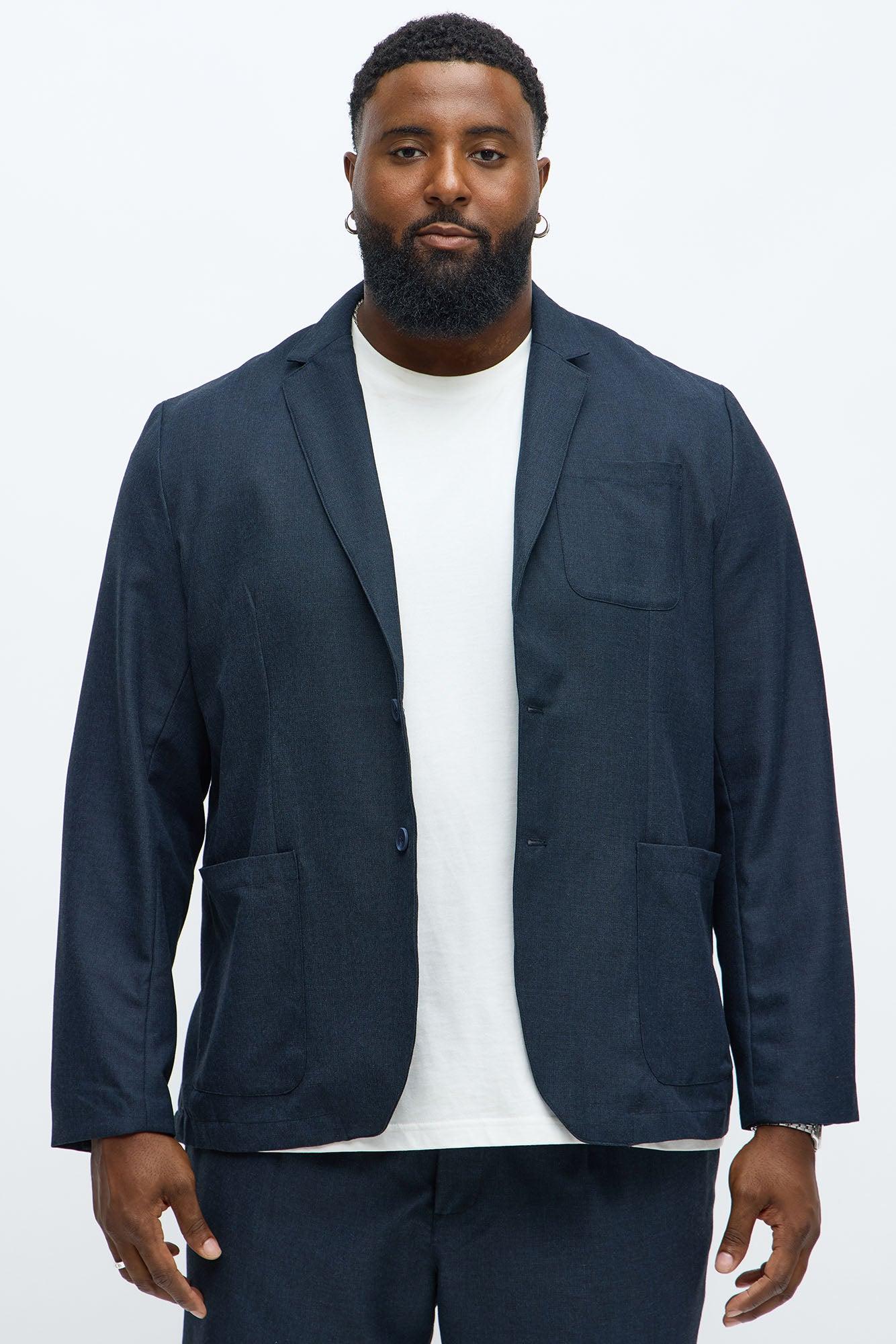 Slim Modern Lightweight Everyday Jacket - Navy Product Image