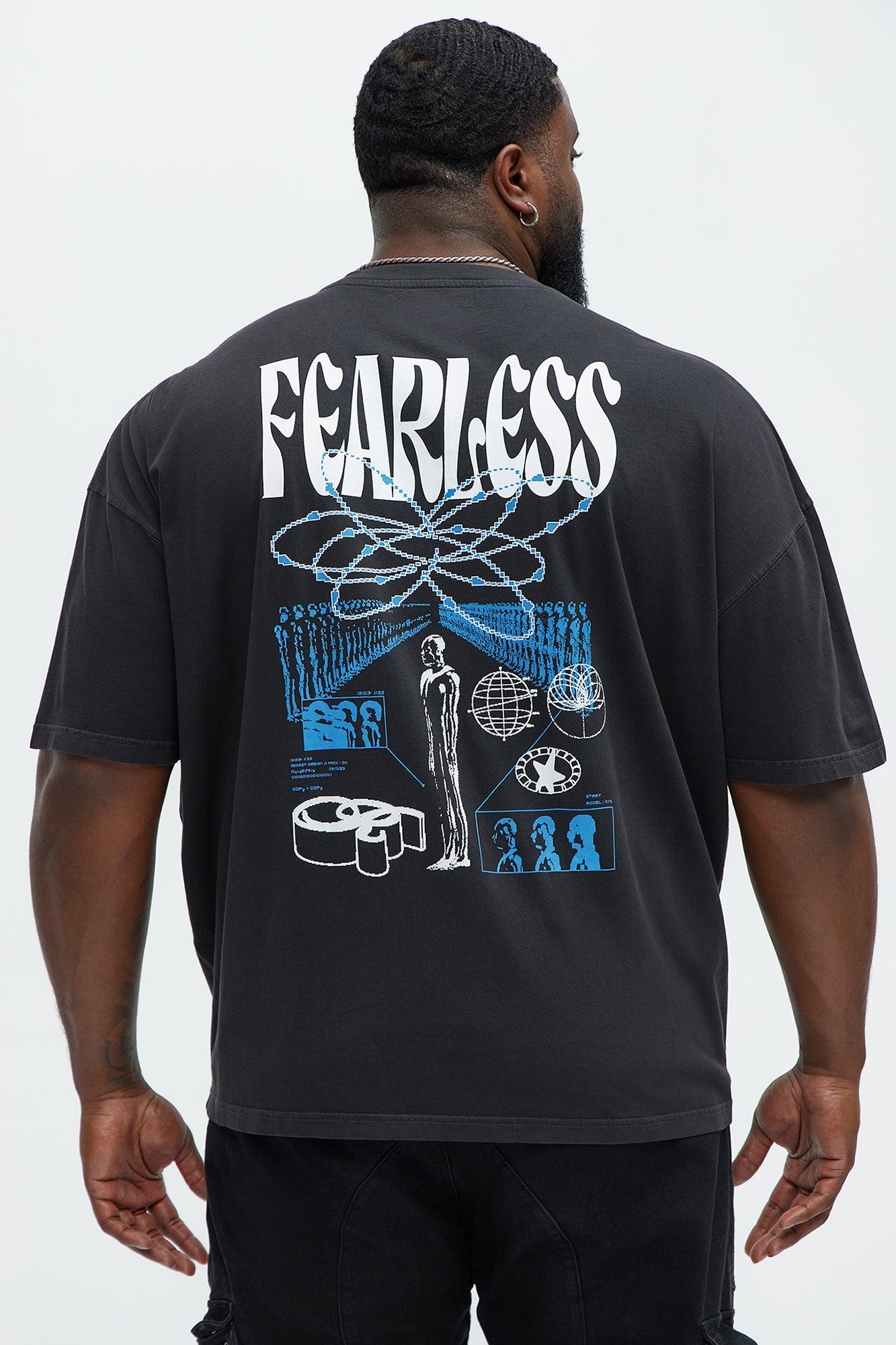 Fearless Oversized Short Sleeve Tee - Black Product Image