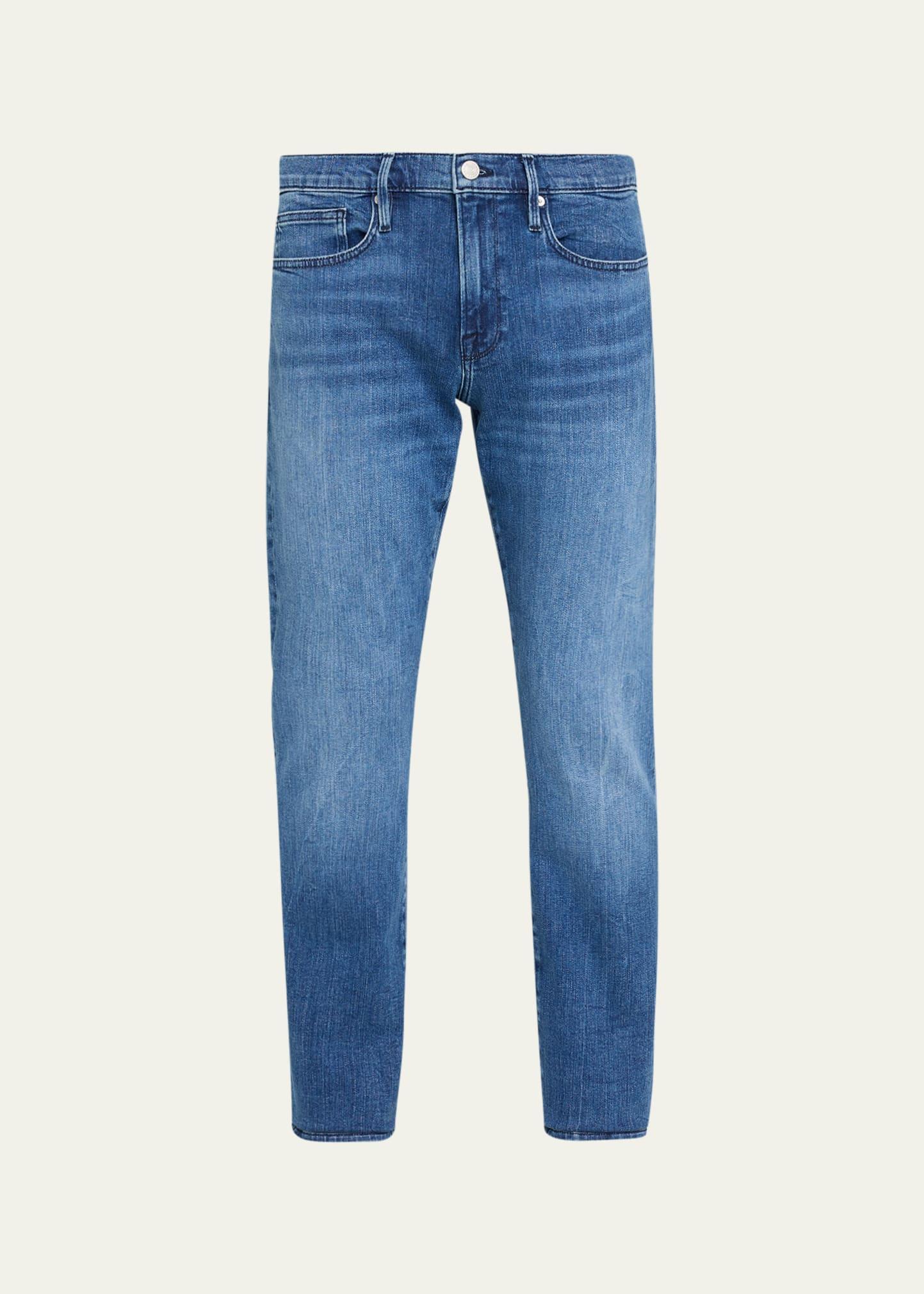 Mens LHomme Super Stretch Slim-Fit Denim Jeans Product Image