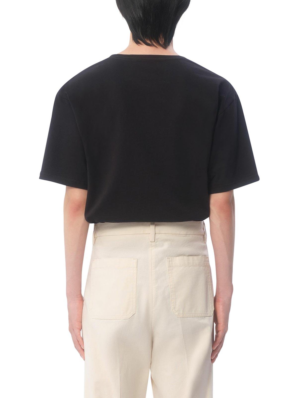 VALENTINO Crew Neck Short Sleeves T-shirts In Black Product Image
