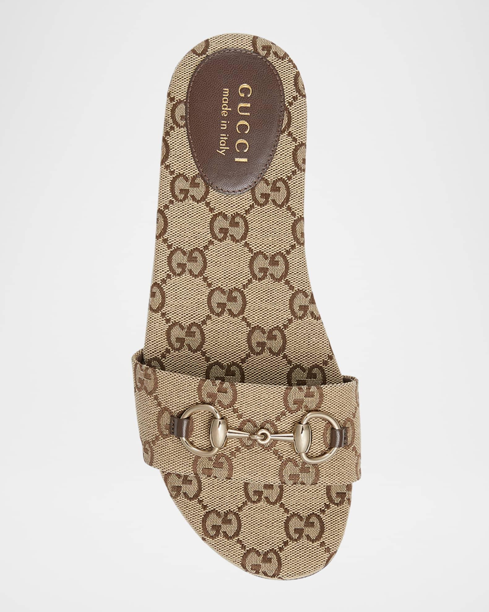 GG Canvas Siaga Slide Sandals Product Image