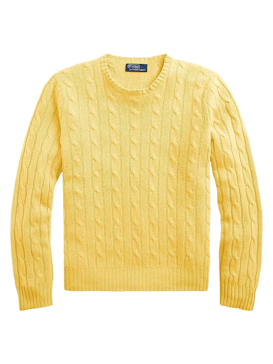 Mens Cashmere Cable-Knit Sweater Product Image
