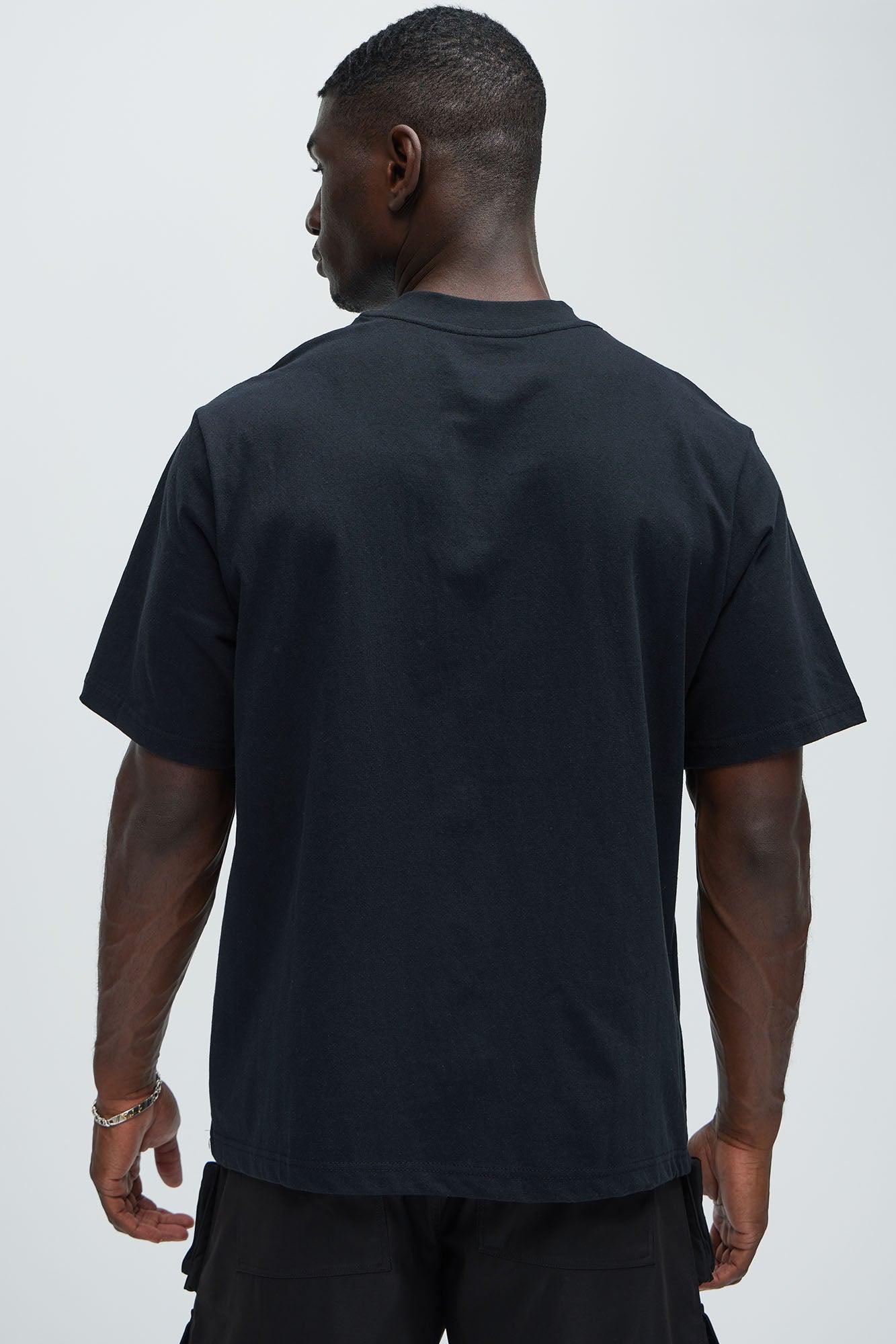 Oversized Heavyweight Tee 240GSM - Black Product Image