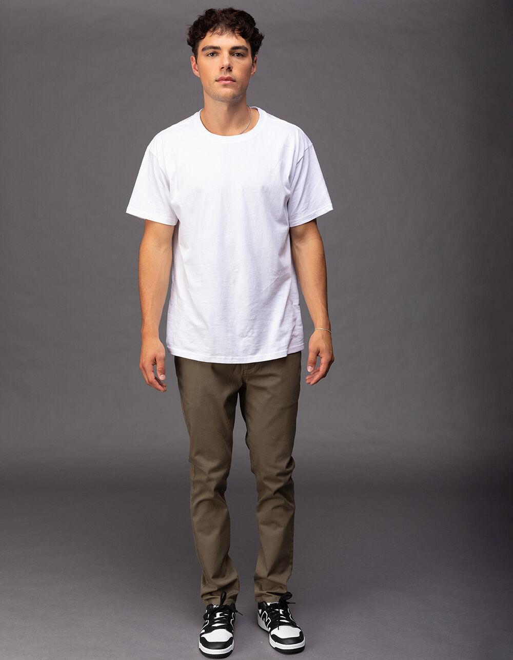 RSQ Mens Slim Taper Chino Pants - ARMY Product Image