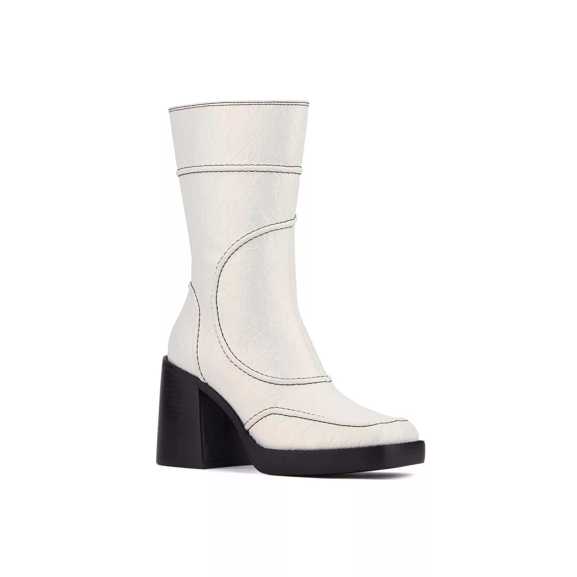 Olivia Miller Pisces Women's Mid-Calf Boots, Size: 8.5, White Product Image