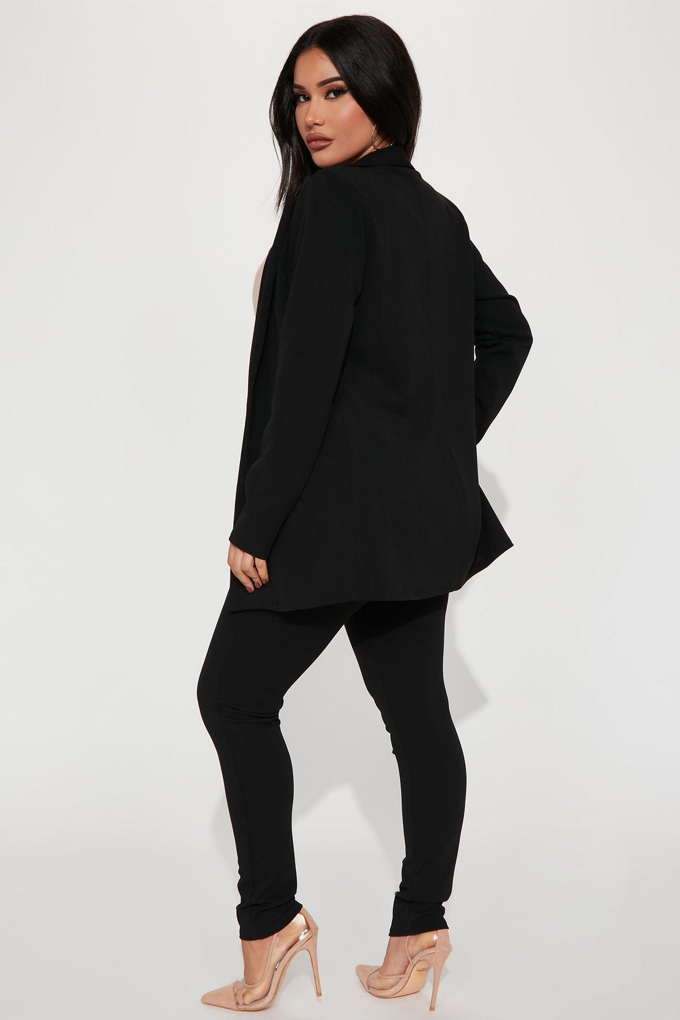 Morning Meeting Blazer Set - Black Product Image