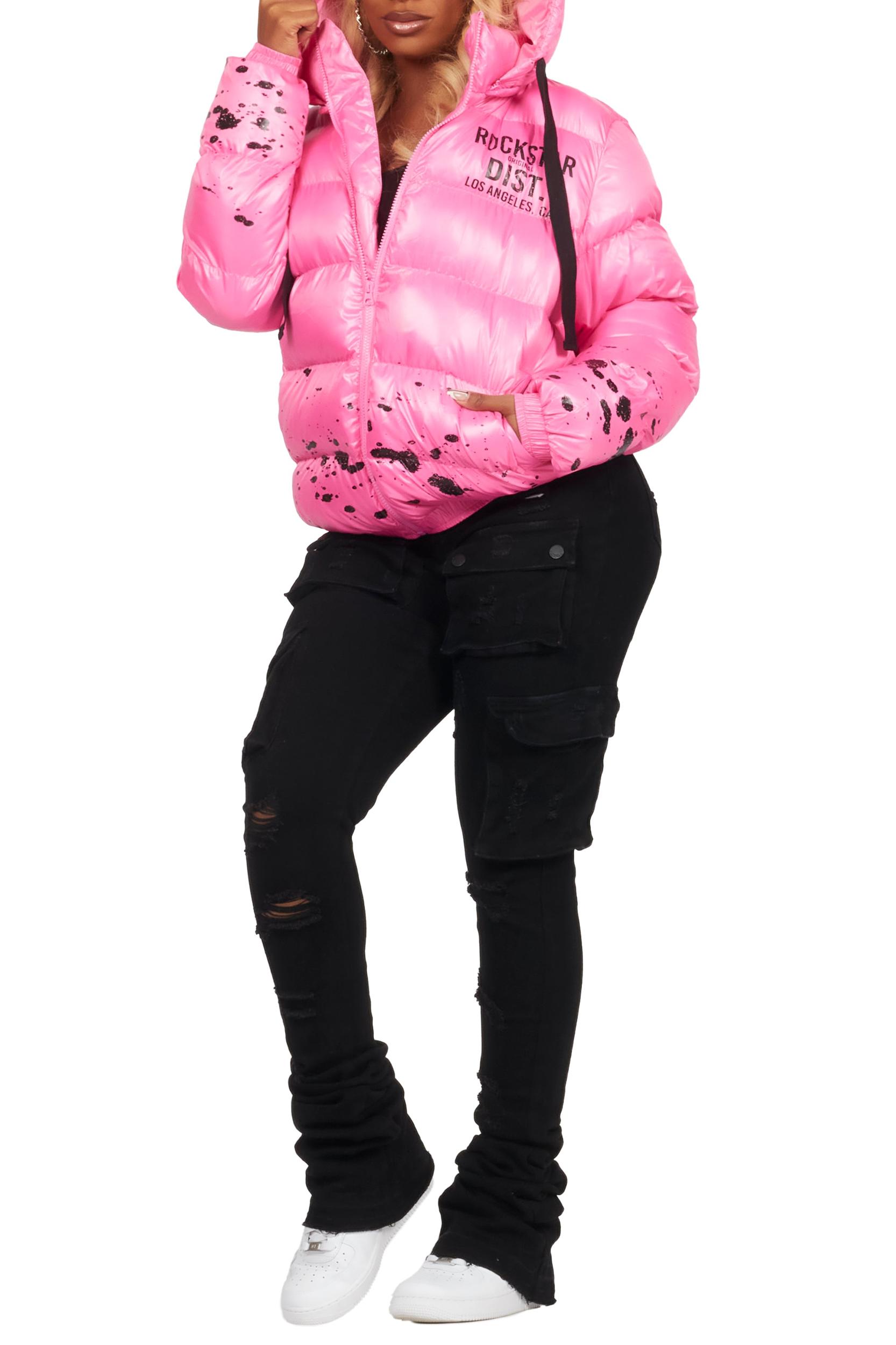 Art Dist. 2.0 Pink Puffer Jacket Female Product Image