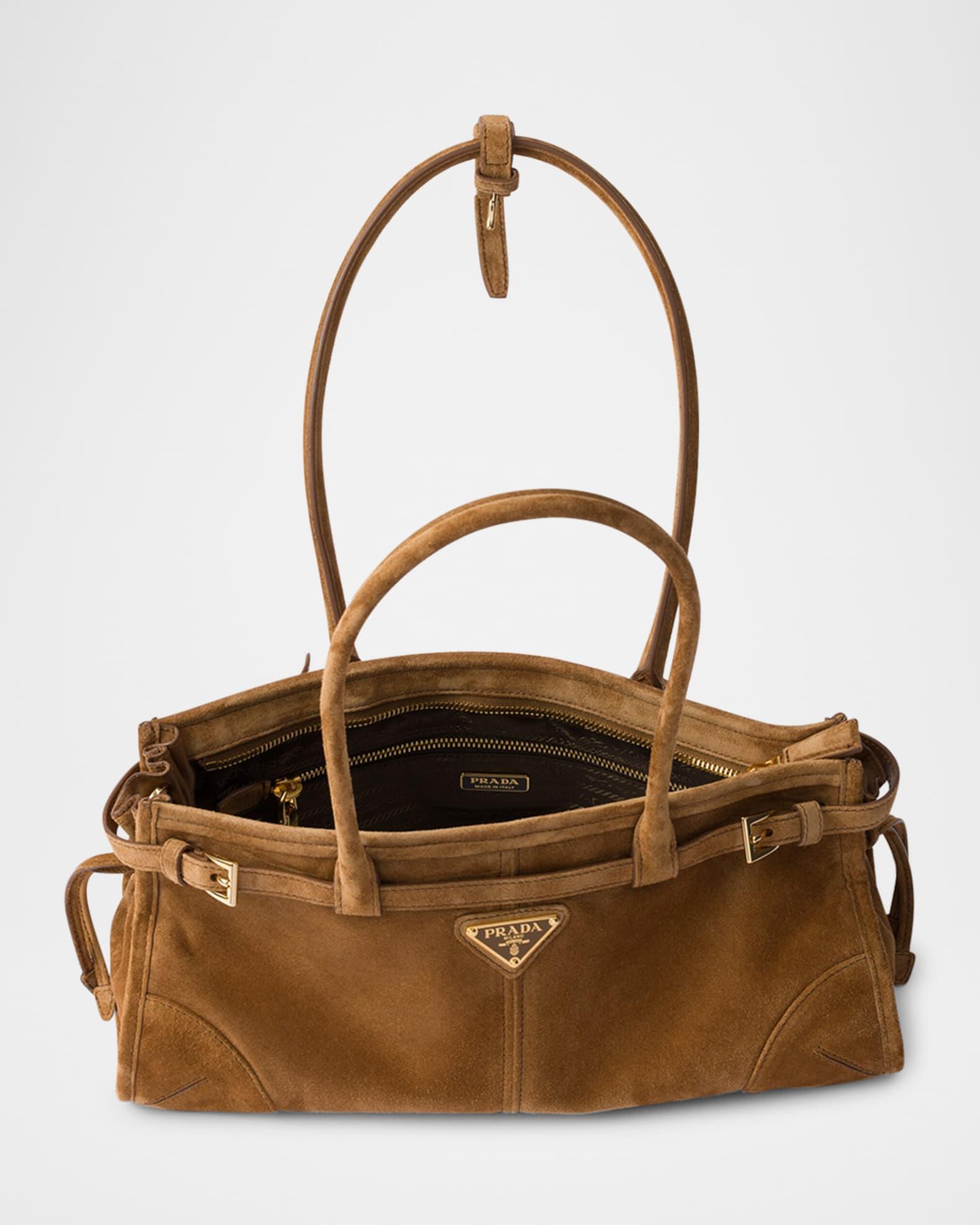 Buckle Suede Shoulder Bag Product Image