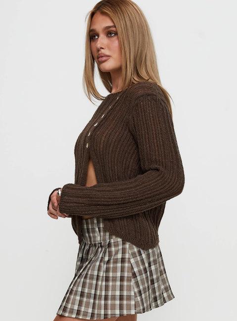 Lenker Knit Sweater Brown Product Image