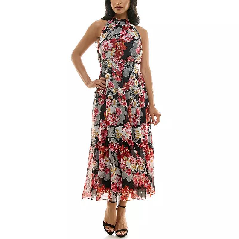 Women's Nina Leonard Maxi Tiered Dress,  Product Image