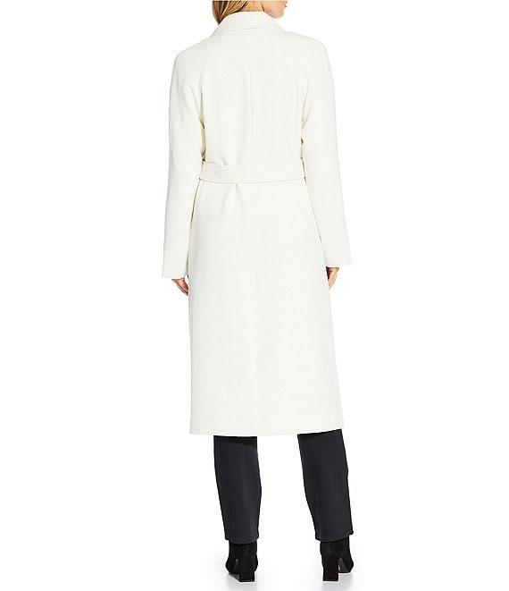 Lauren Ralph Lauren Crepe Point Collar Belted Double Breasted Trench Coat Product Image