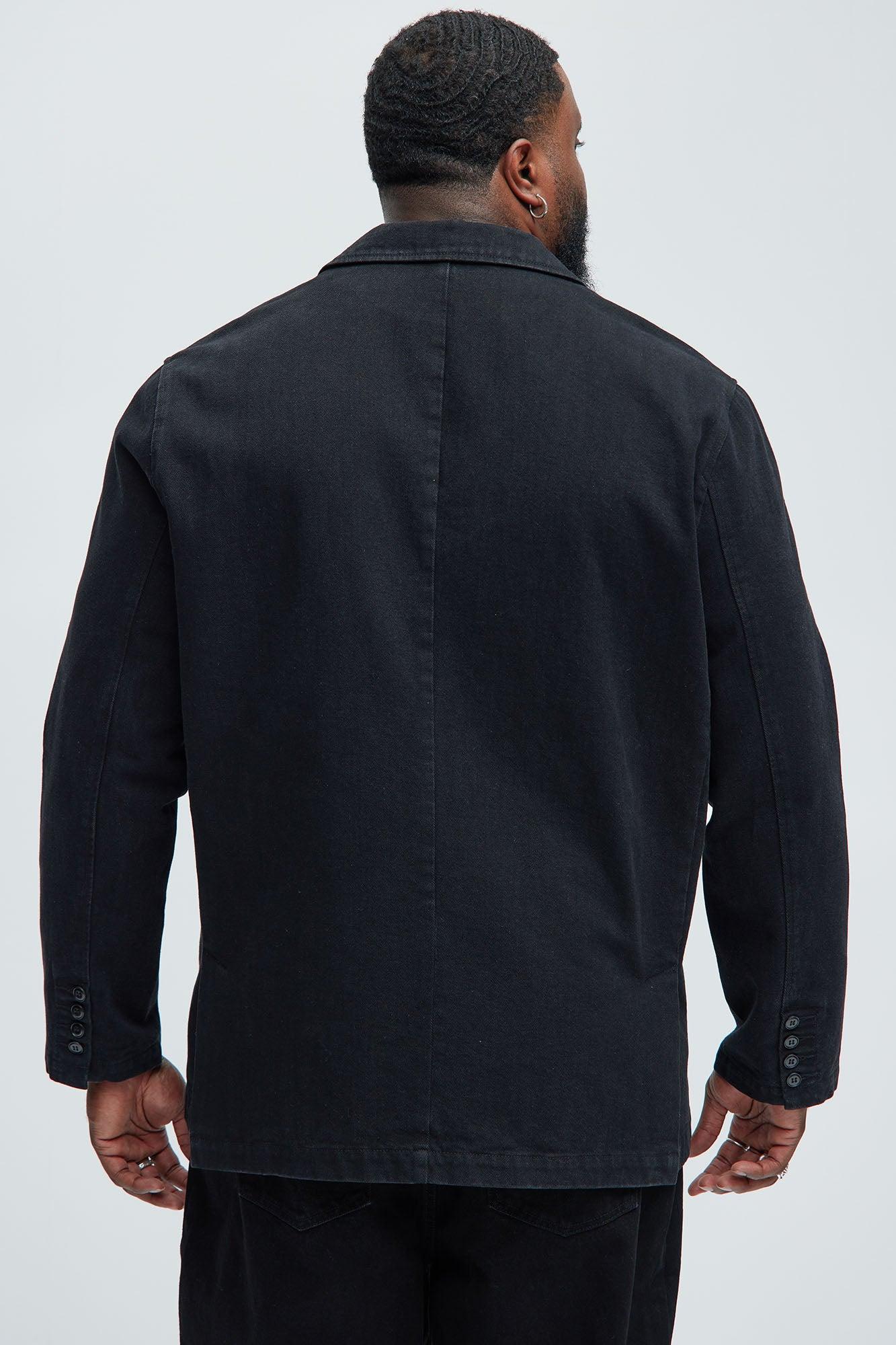 Belle Denim Blazer - Black Product Image