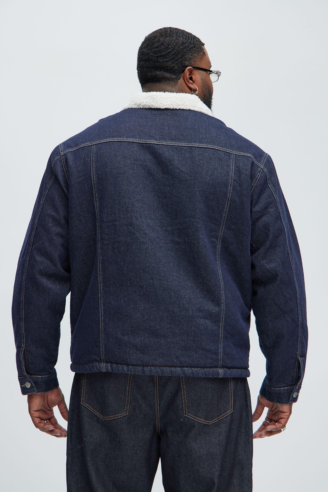 Paulie Contrast Trucker Jacket - Indigo Product Image