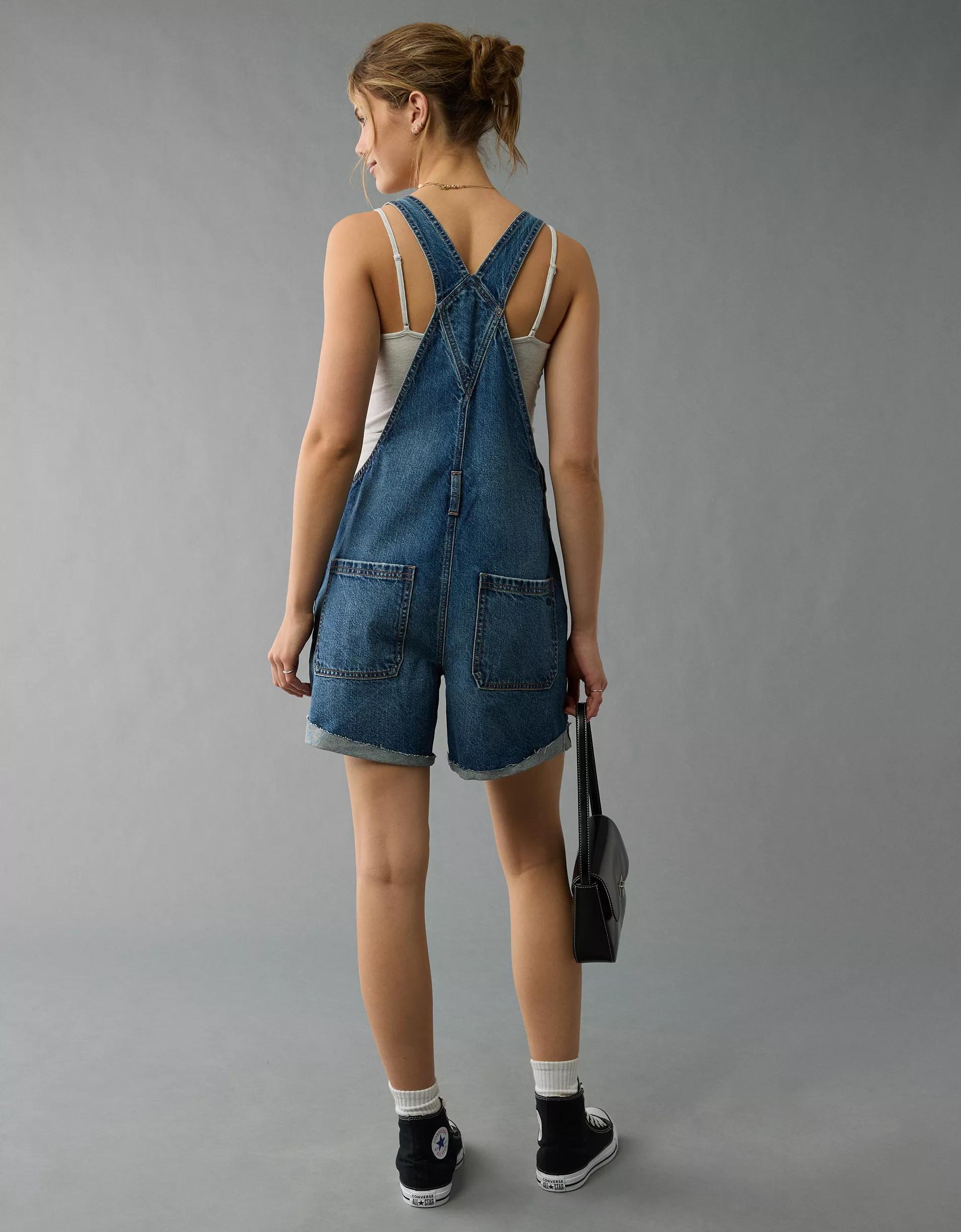 AE Baggy Denim Short Overall Product Image