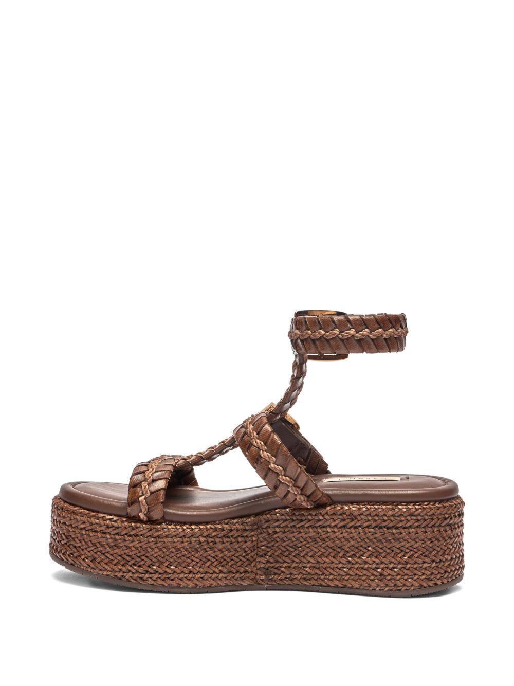 braided-strap heeled sandals  Product Image