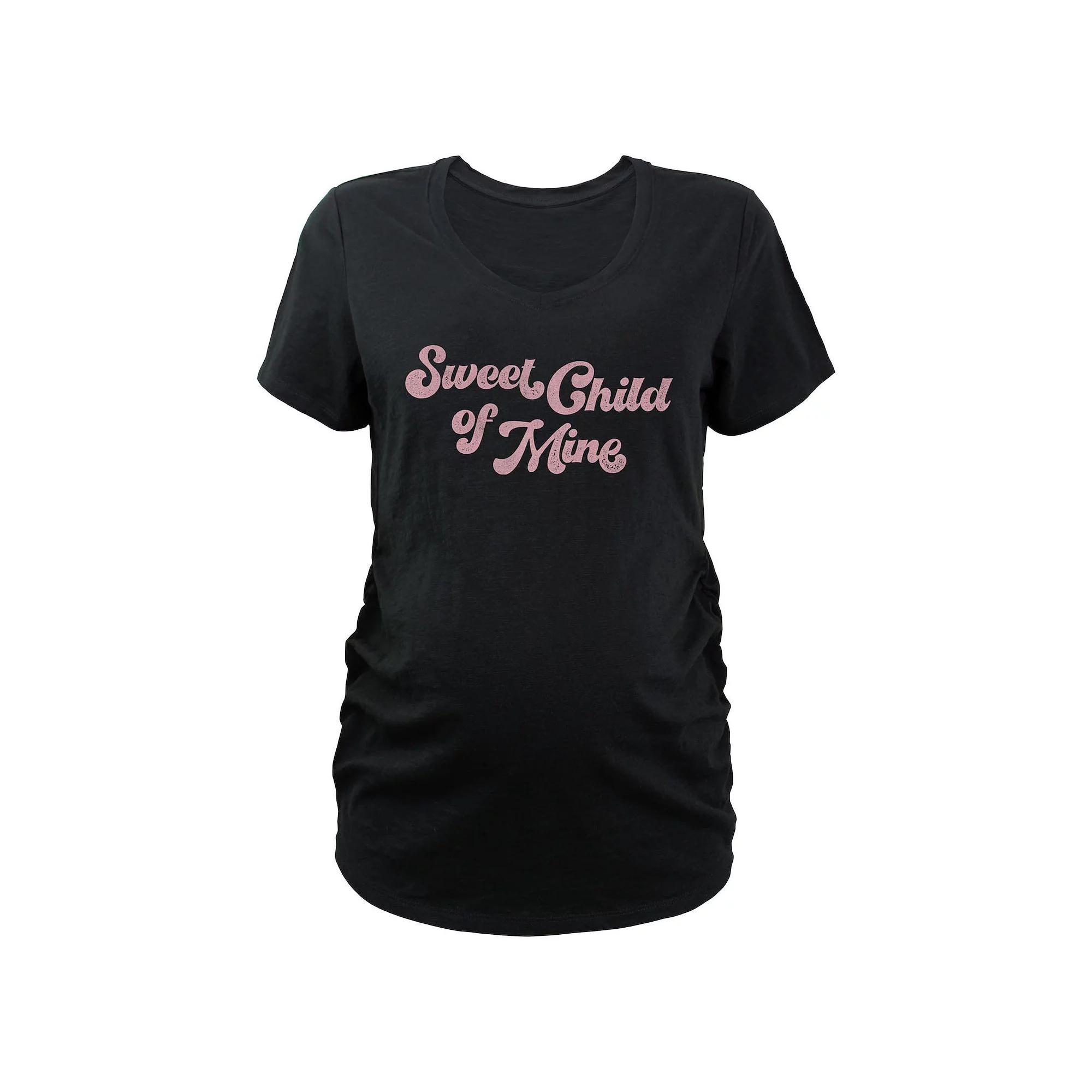 Maternity Sweet Child Of Mine V-Neck Graphic Tee, Women's,  Product Image