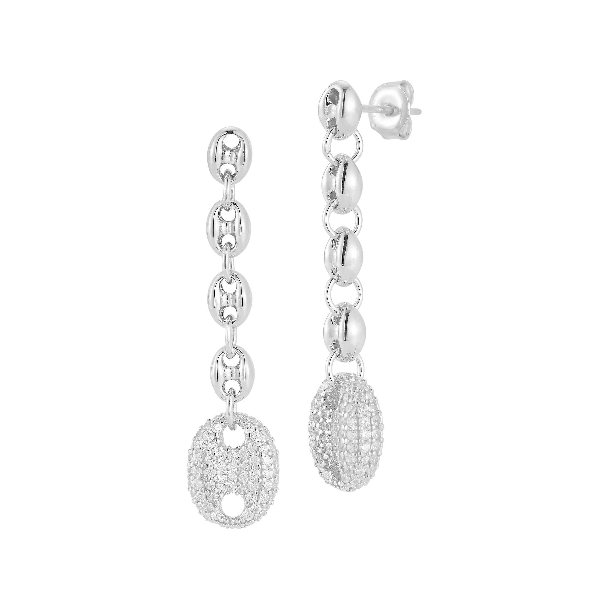 Sunkissed Sterling Sterling Silver Small Link Chain Drop Earrings, Womens, Gold Tone Product Image