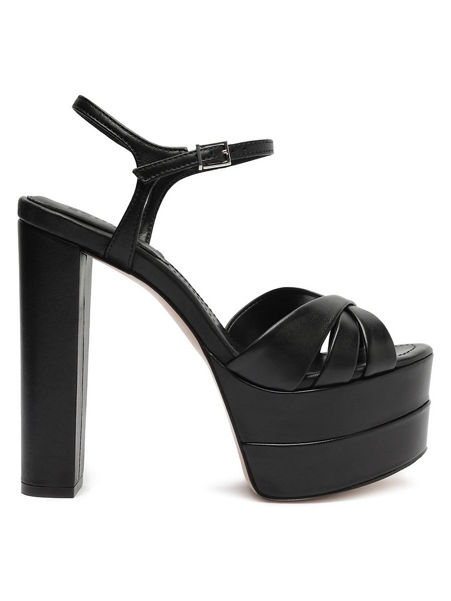 Schutz Leather High Platform Keefa Sandal Womens at Urban Outfitters Product Image