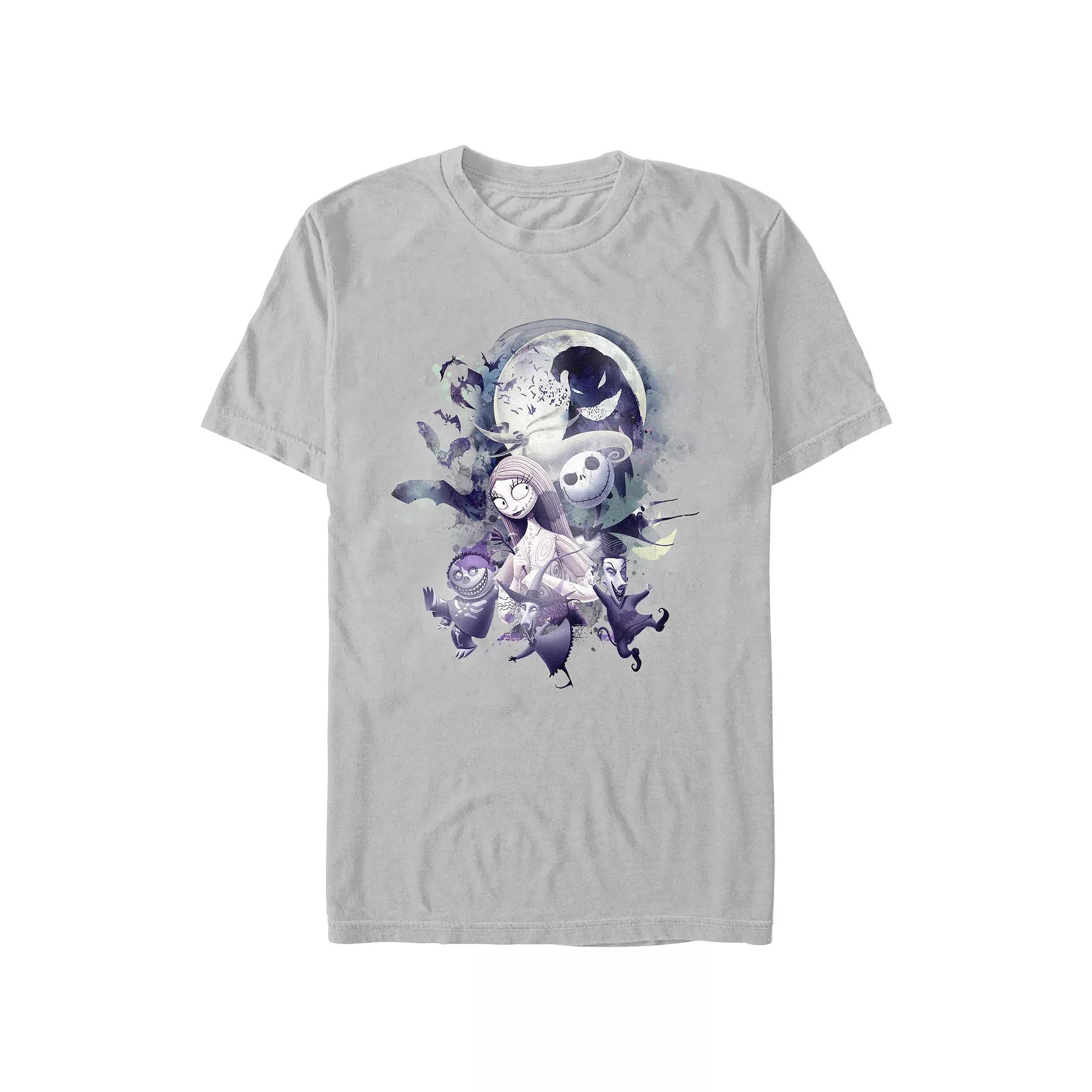 Disney's The Nightmare Before Christmas Glowy Full Moon Men's Graphic Tee,  Product Image