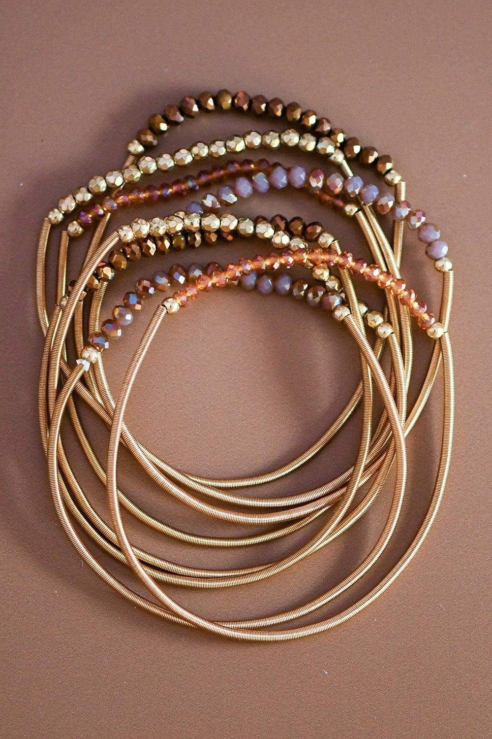 Stretchy Layered Beaded Bracelet Product Image