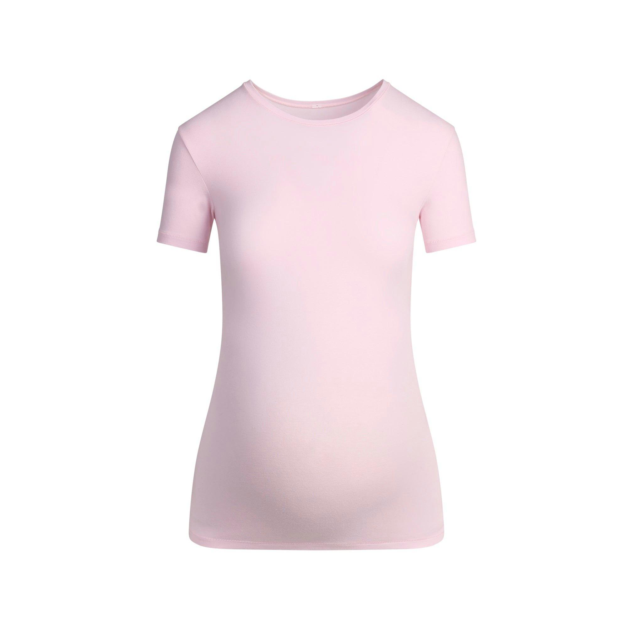 COTTON JERSEY MATERNITY LONG SLEEVE T-SHIRT | CHERRY BLOSSOM Product Image