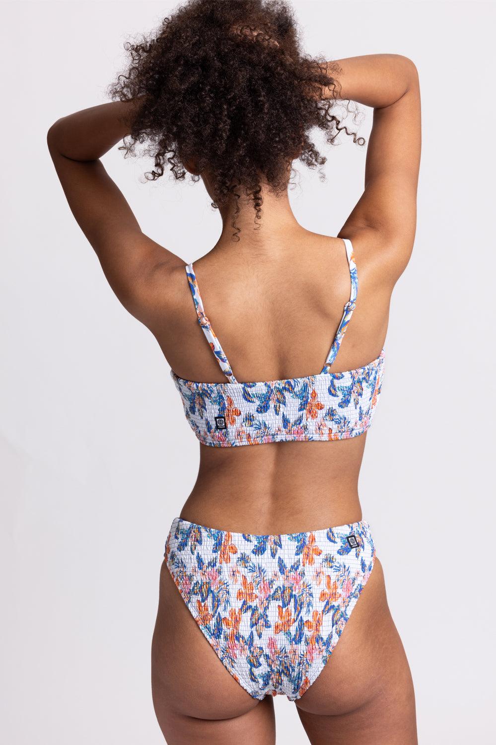 Hazel Smocked Bikini Bottom - Flora Tiki Female Product Image