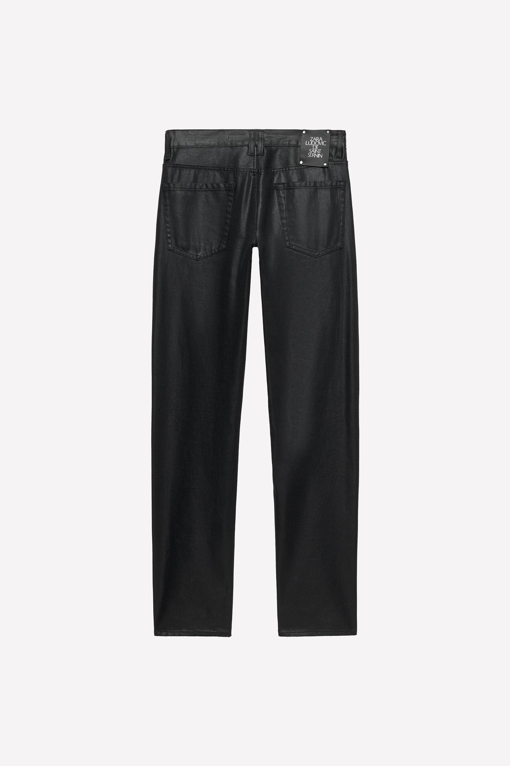 LUDOVIC DE SAINT SERNIN x ZARA WAXED SLIM FIT JEANS Product Image