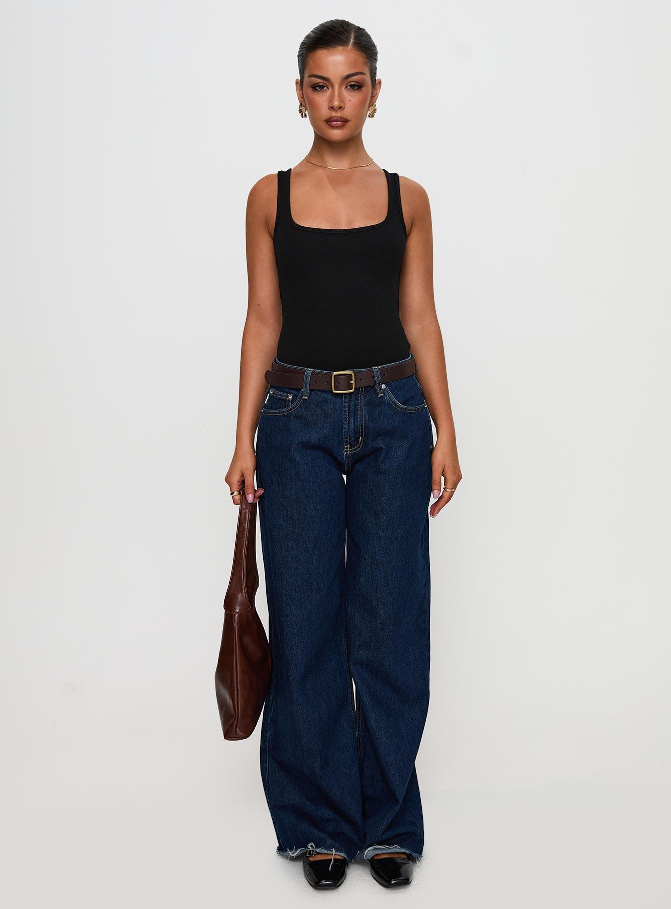 Baseline Rib Bodysuit Black Product Image